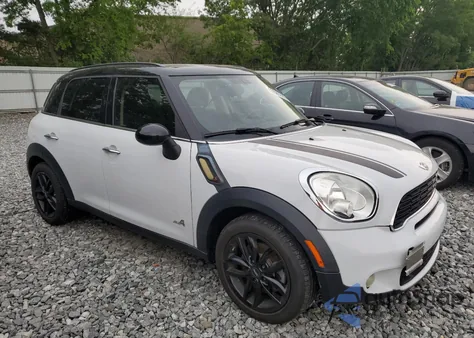 2013 Mini Cooper S Countryman из США, поврежденный, VIN WMWZC5C50DWP32146